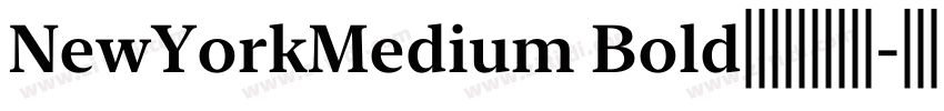 NewYorkMedium Bold字体字体转换